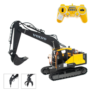 ماشین کنترلی بیل مکانیکی شارژی سه کاره مقیاس 1:16 دبل ای مدل Excavator Volv Double EE 568-003_اسباب بازی
